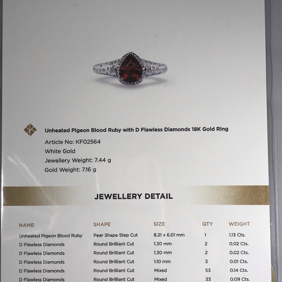 Mogok Burma Ruby by Kat Florence with appraisal - Picture 4 of 9